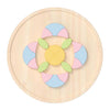 Fleur de puzzle de mandala en bois du monde classique