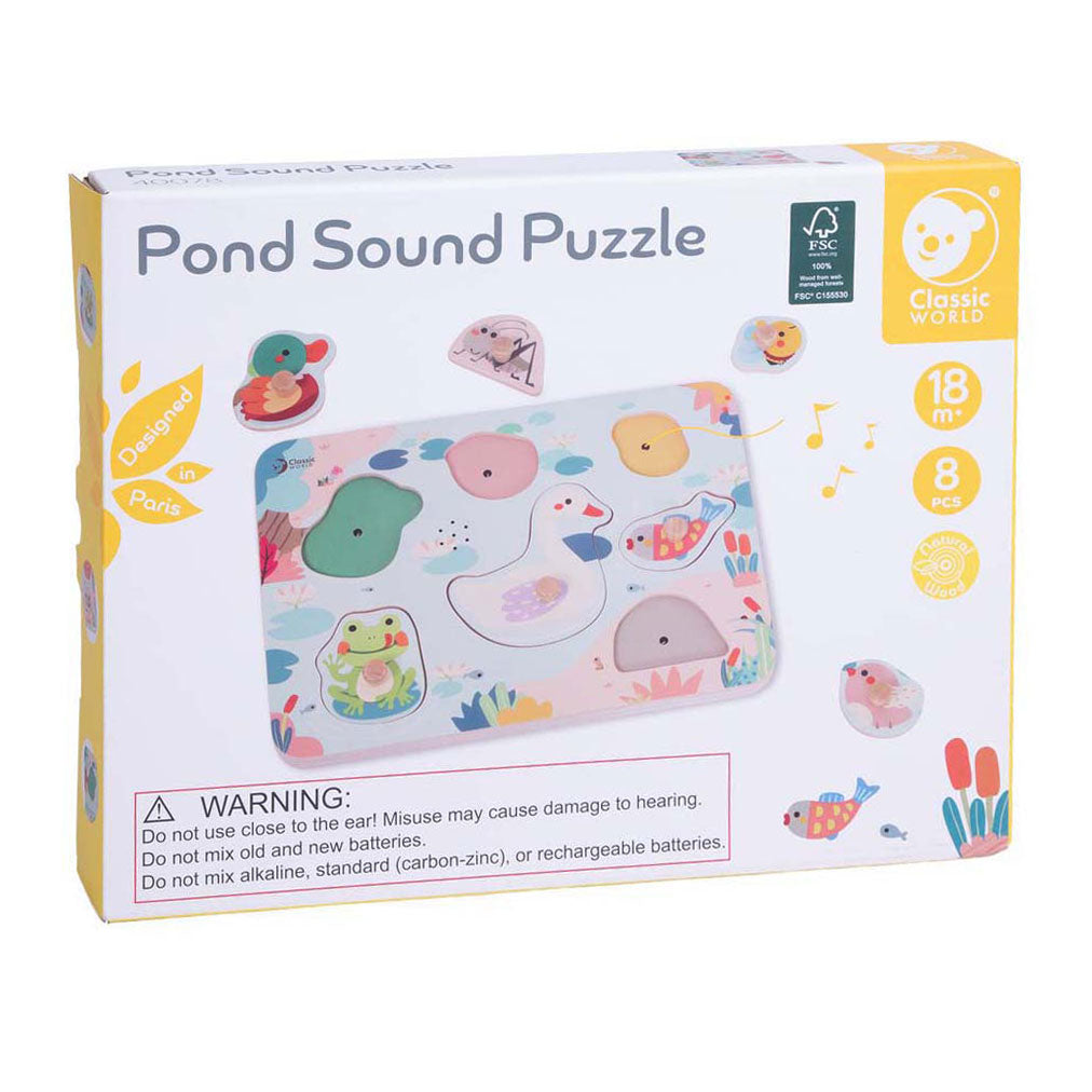 Piscine puzzle en bois du monde classique avec son