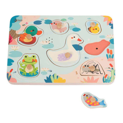 Piscine puzzle en bois du monde classique avec son