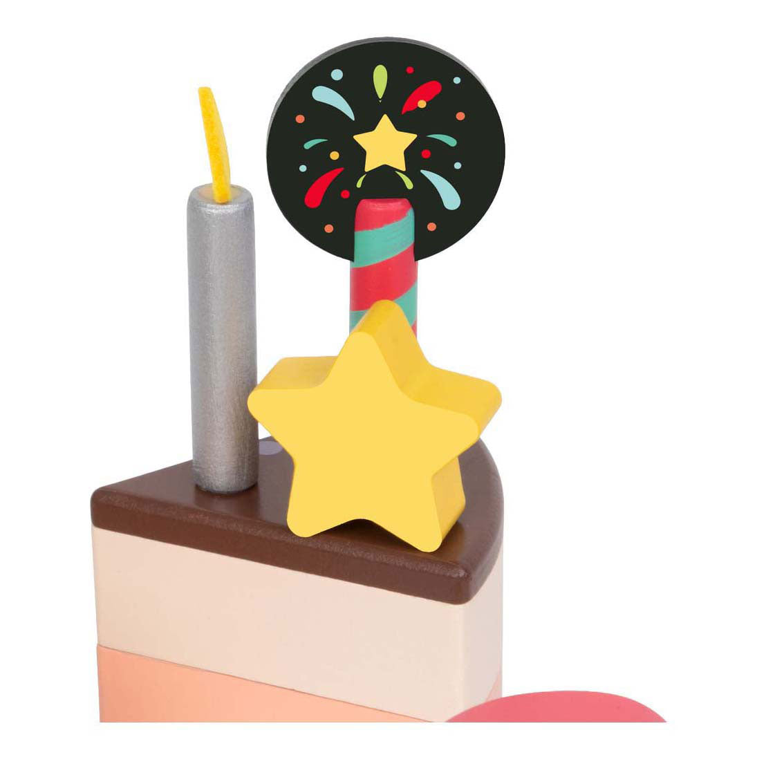 Gâteau au chocolat en bois du monde classique
