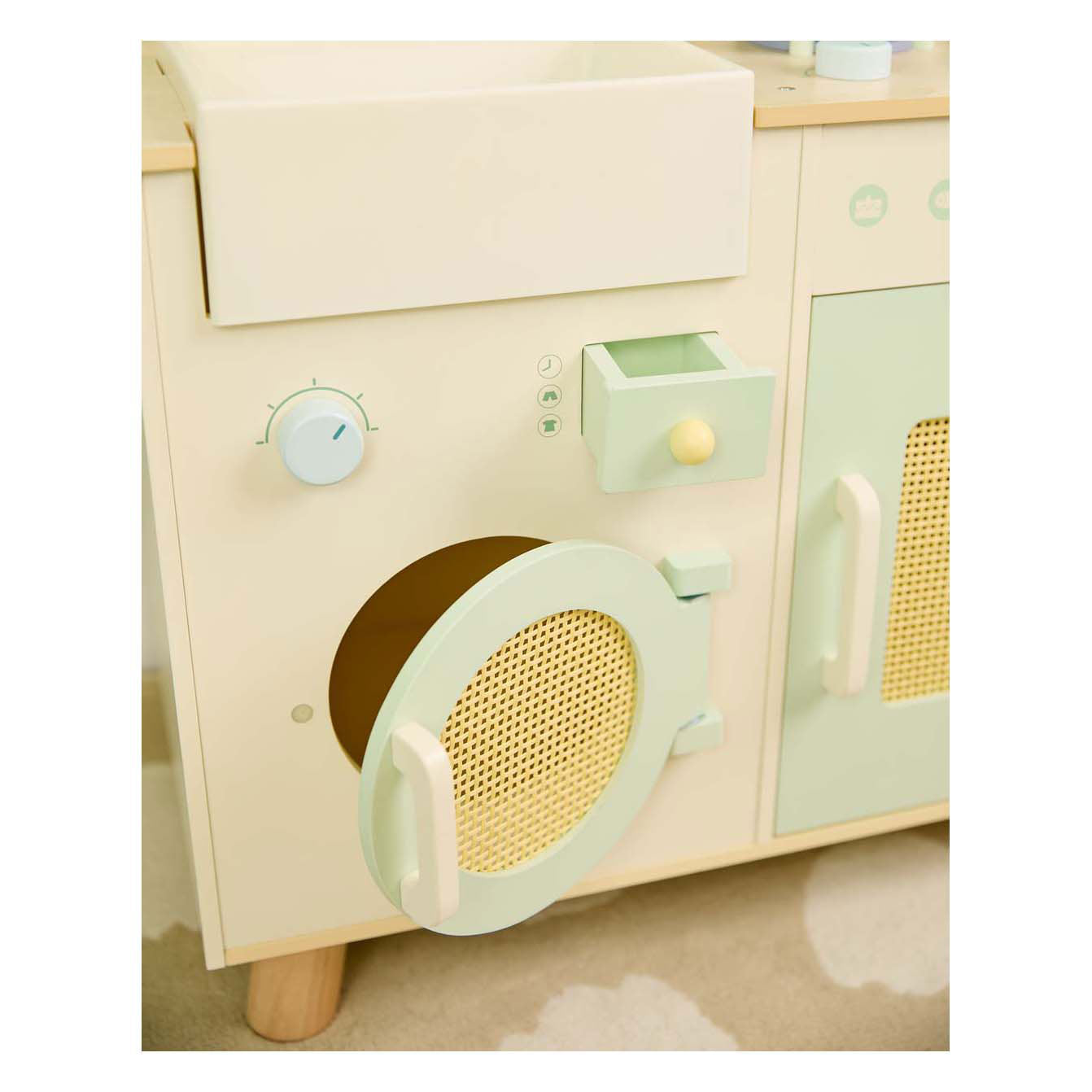 Cuisine en bois du monde classique avec accessoires - 14 pcs.