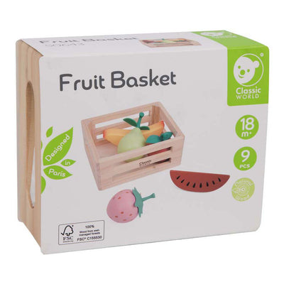 Caisse en bois du monde classique avec des fruits