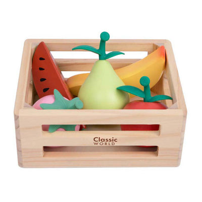 Caisse en bois du monde classique avec des fruits