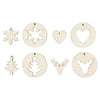Cintres de Noël en bois 2in1, 8e.