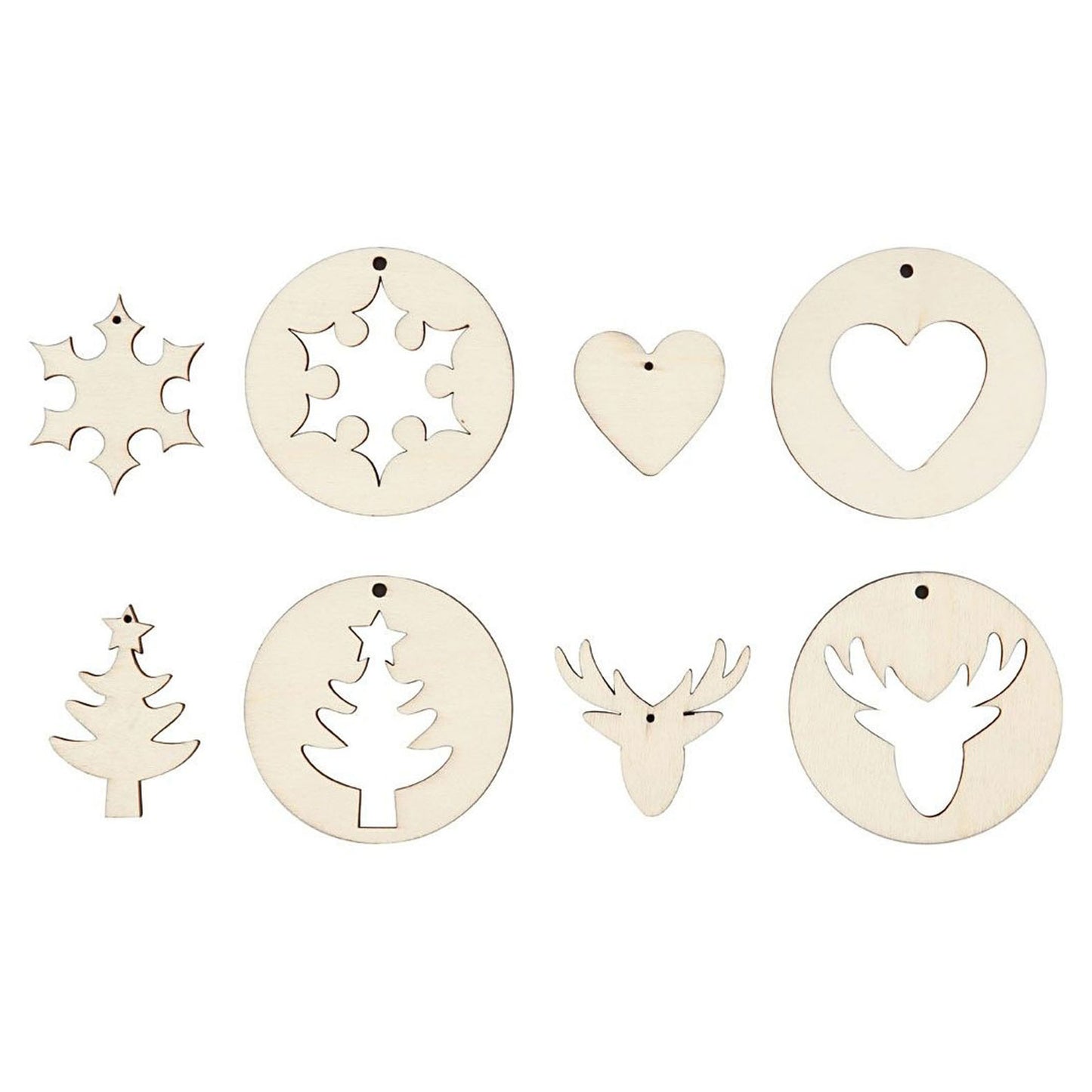 Cintres de Noël en bois 2in1, 8e.