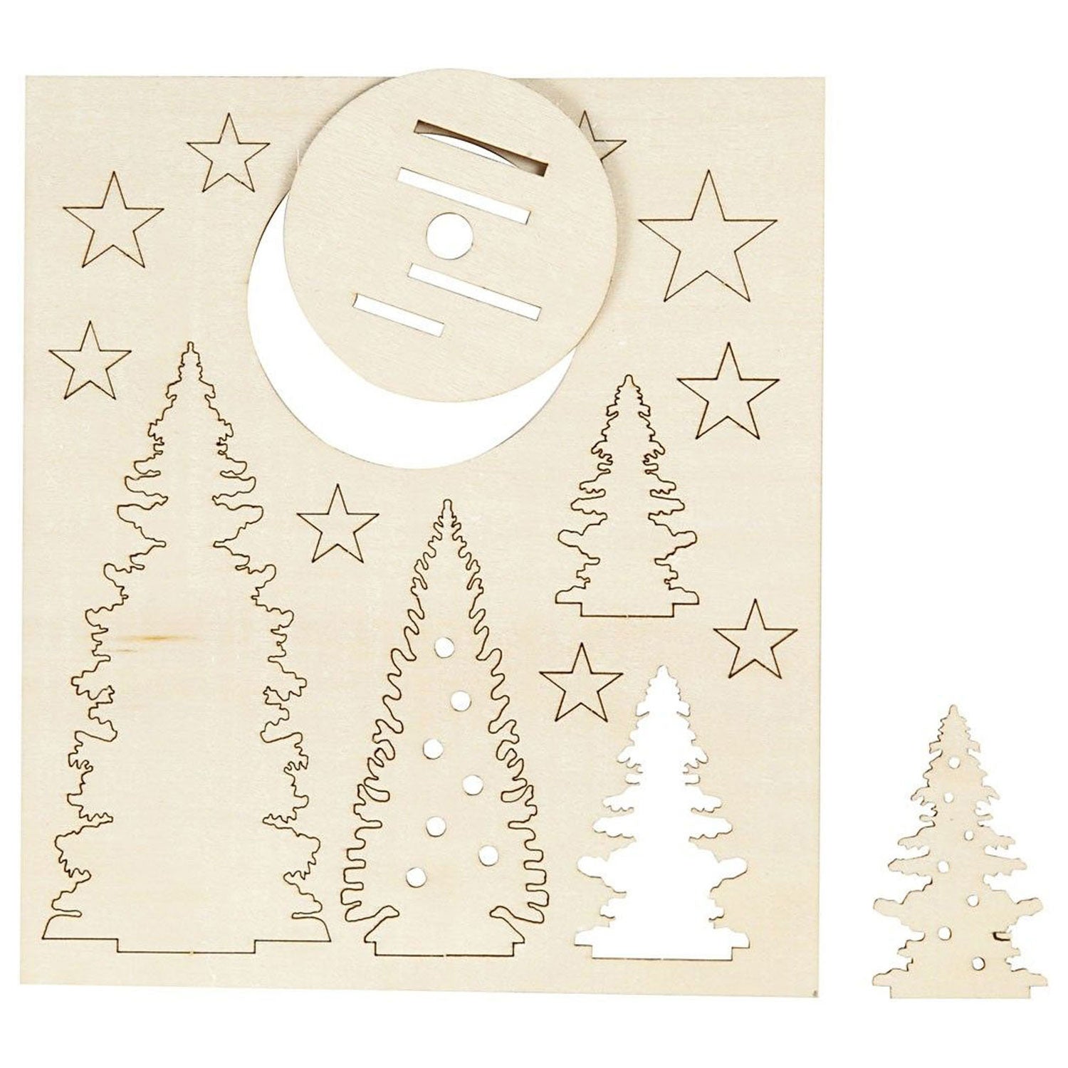 Faites et décorez vos arbres de Noël en bois