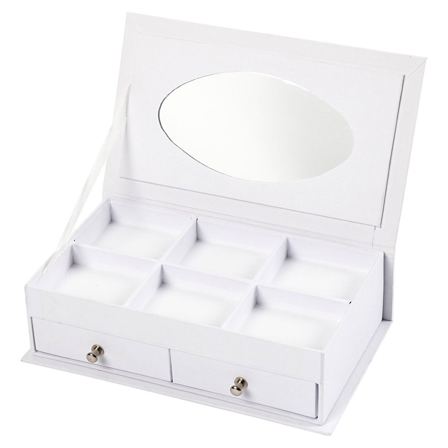 Boîte de bijoux Sirmaid Papier-Maché avec miroir