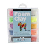 Mousse klei - couleurs de base, 10x35gr - afbeelding 2
