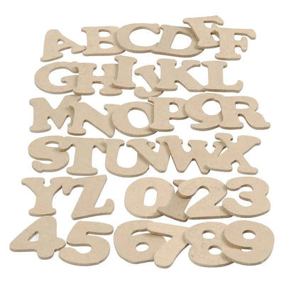 Numéros de lettres - MDF, 288st.
