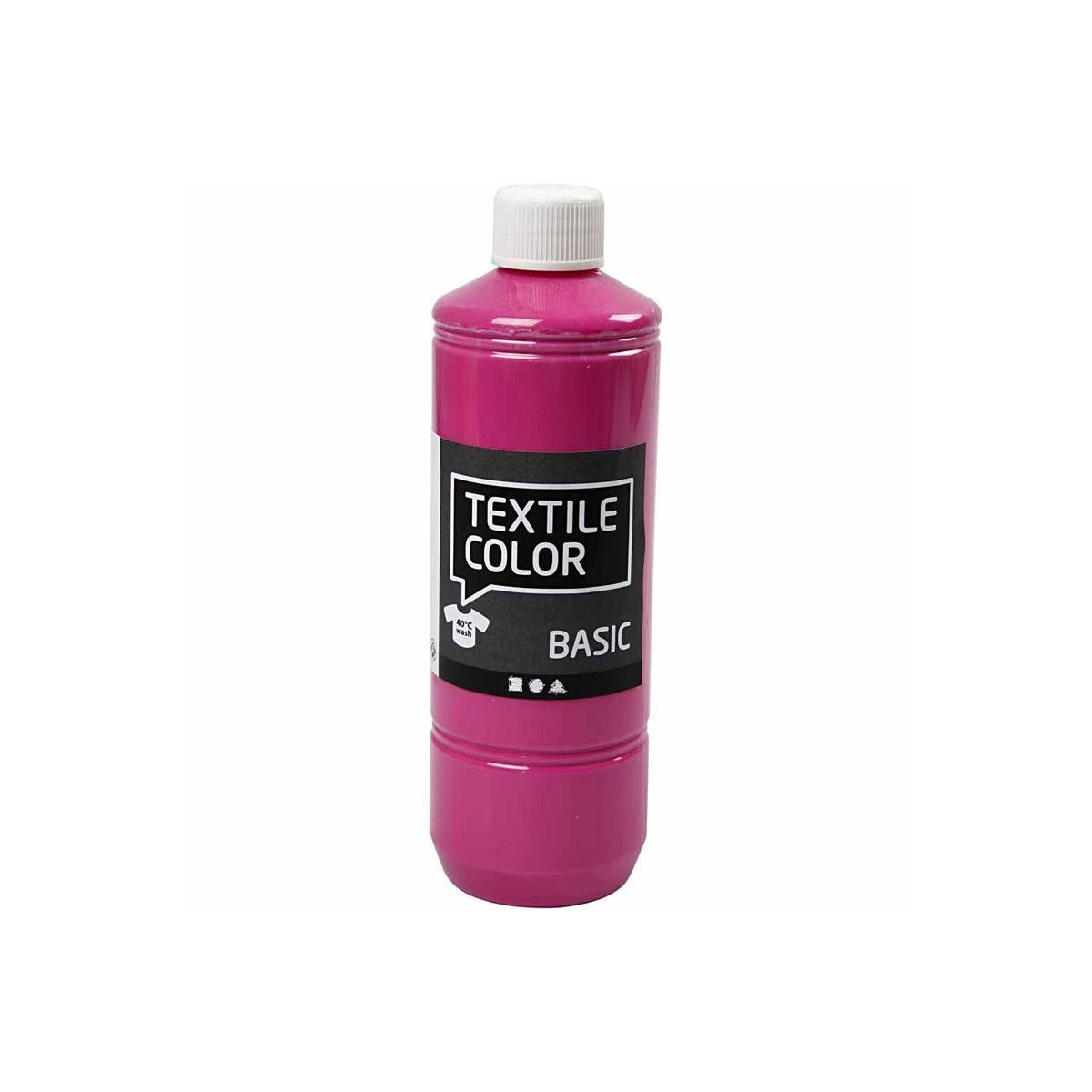 Peinture textile - Rose, 500ml