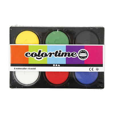 La recharge bloque l'aquarelle dans la palette - couleurs primaires, 6e.