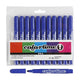 Blue Jumbo Markers, 12st.