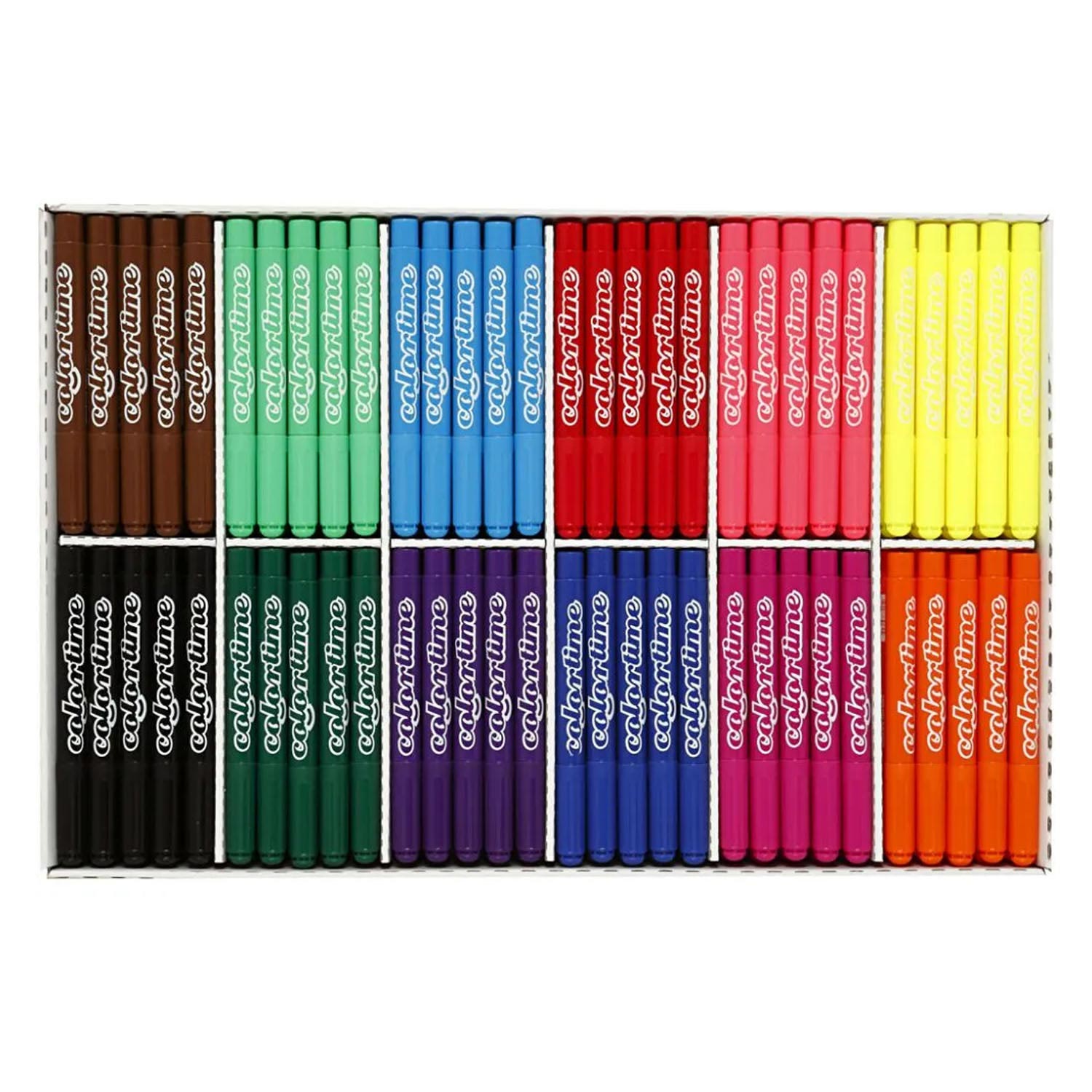 Grand paquet avec marqueurs jumbo colorés 12x24