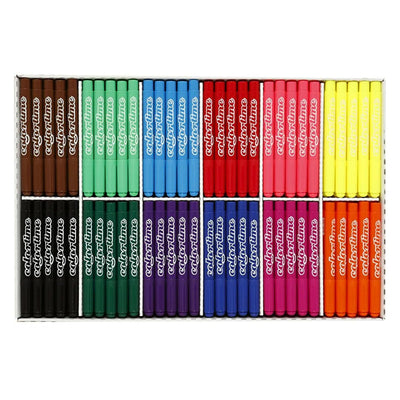 Grand paquet avec marqueurs jumbo colorés 12x24