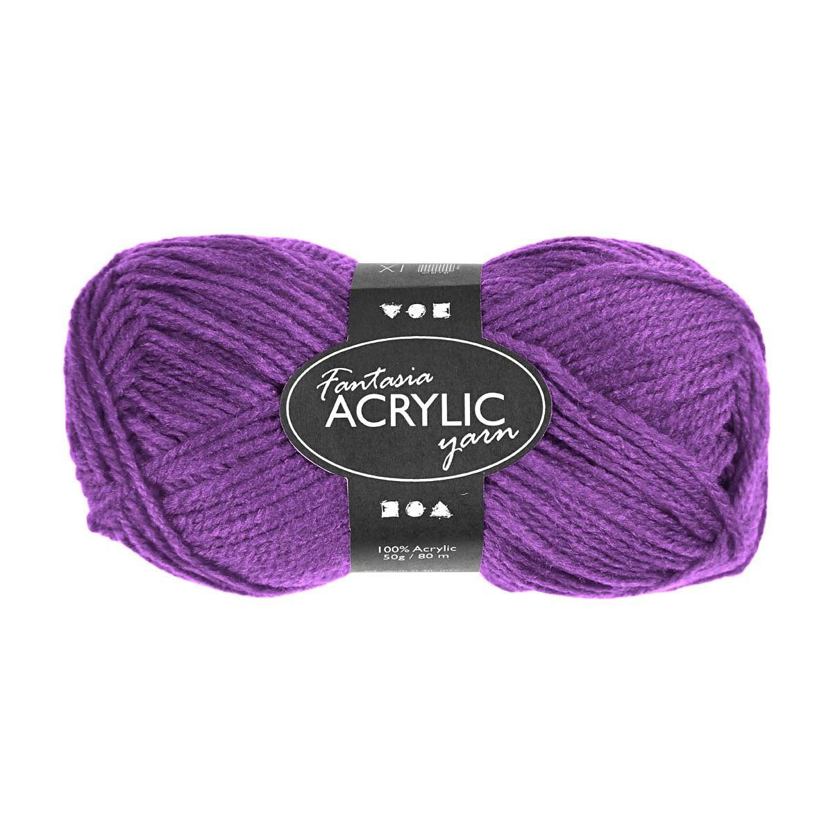 Fil acrylique Neon - Violet, 50gr