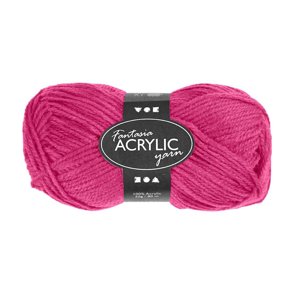 Fil acrylique Neon - Neon Pink, 50gr