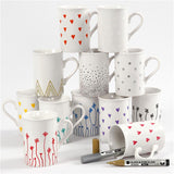 Marqueurs en porcelaine de verre de la société Creativ, 12 pcs. - afbeelding 5