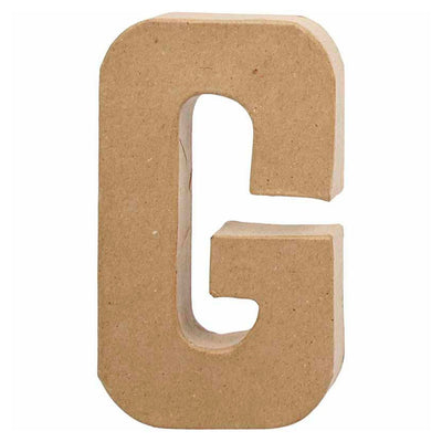 Lettre Papier -maché - G, 20,5 cm