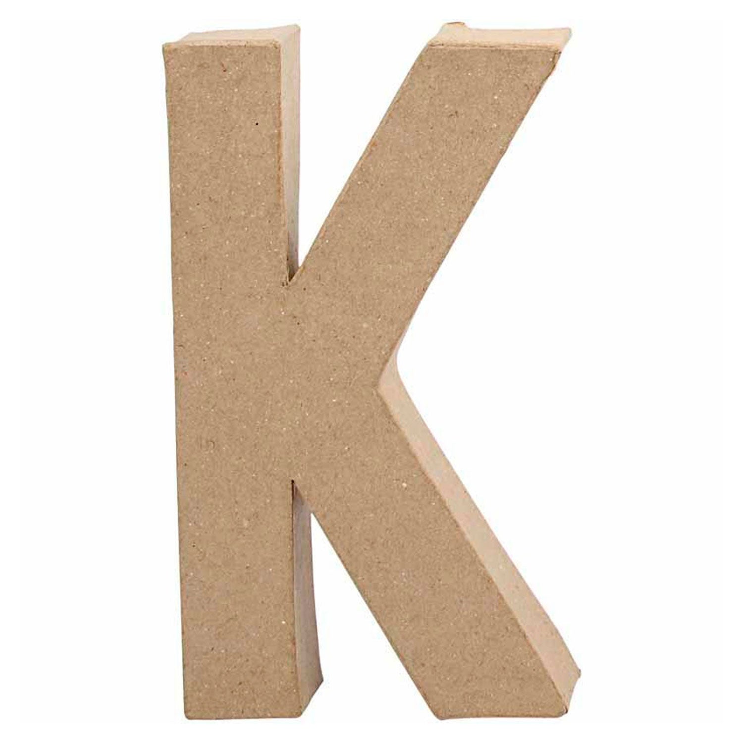Lettre Papier -Maché - K, 20,5 cm