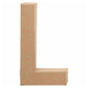 Lettre Papier -Maché - L, 20,5 cm