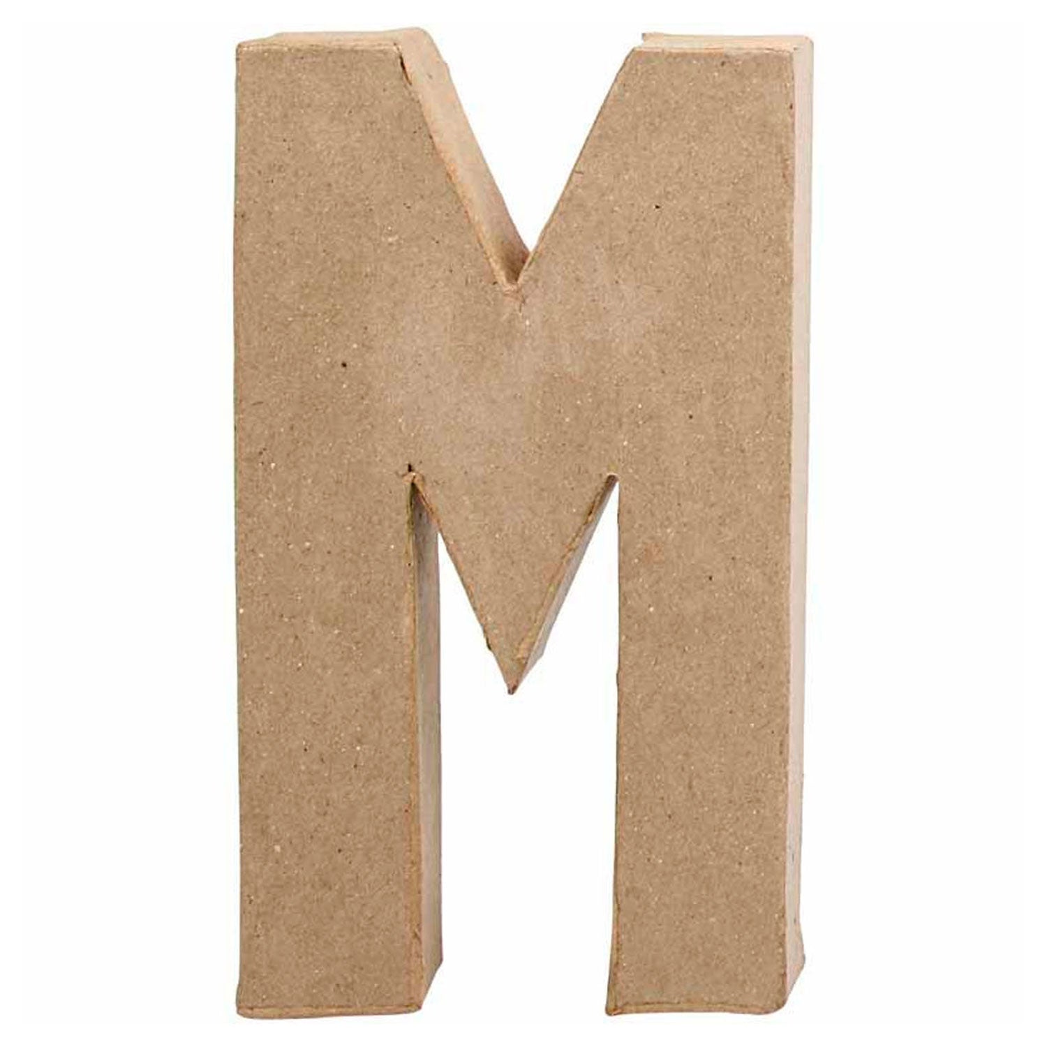 Lettre Papier -Maché - M, 20,5 cm