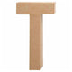 Lettre Papier -Maché - T, 20,5 cm