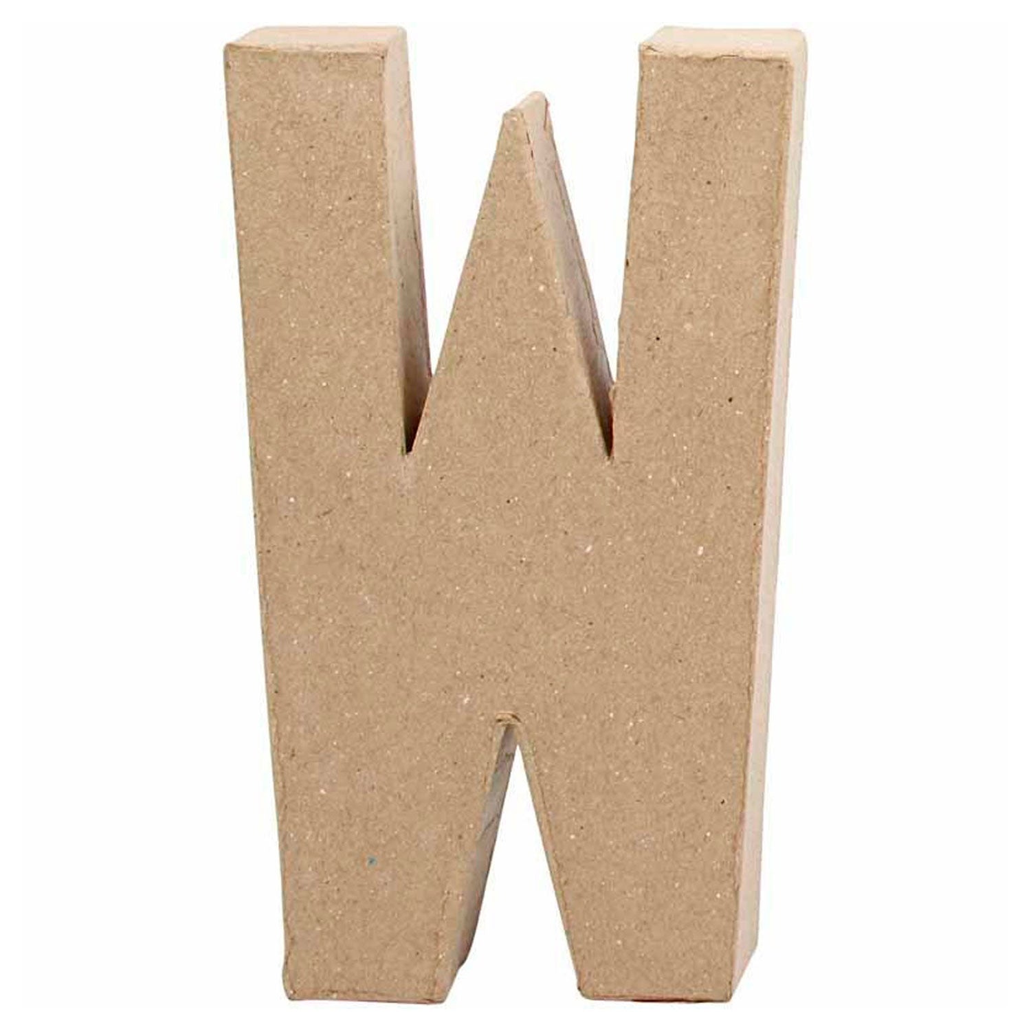 Lettre Papier -Maché - W, 20,5 cm