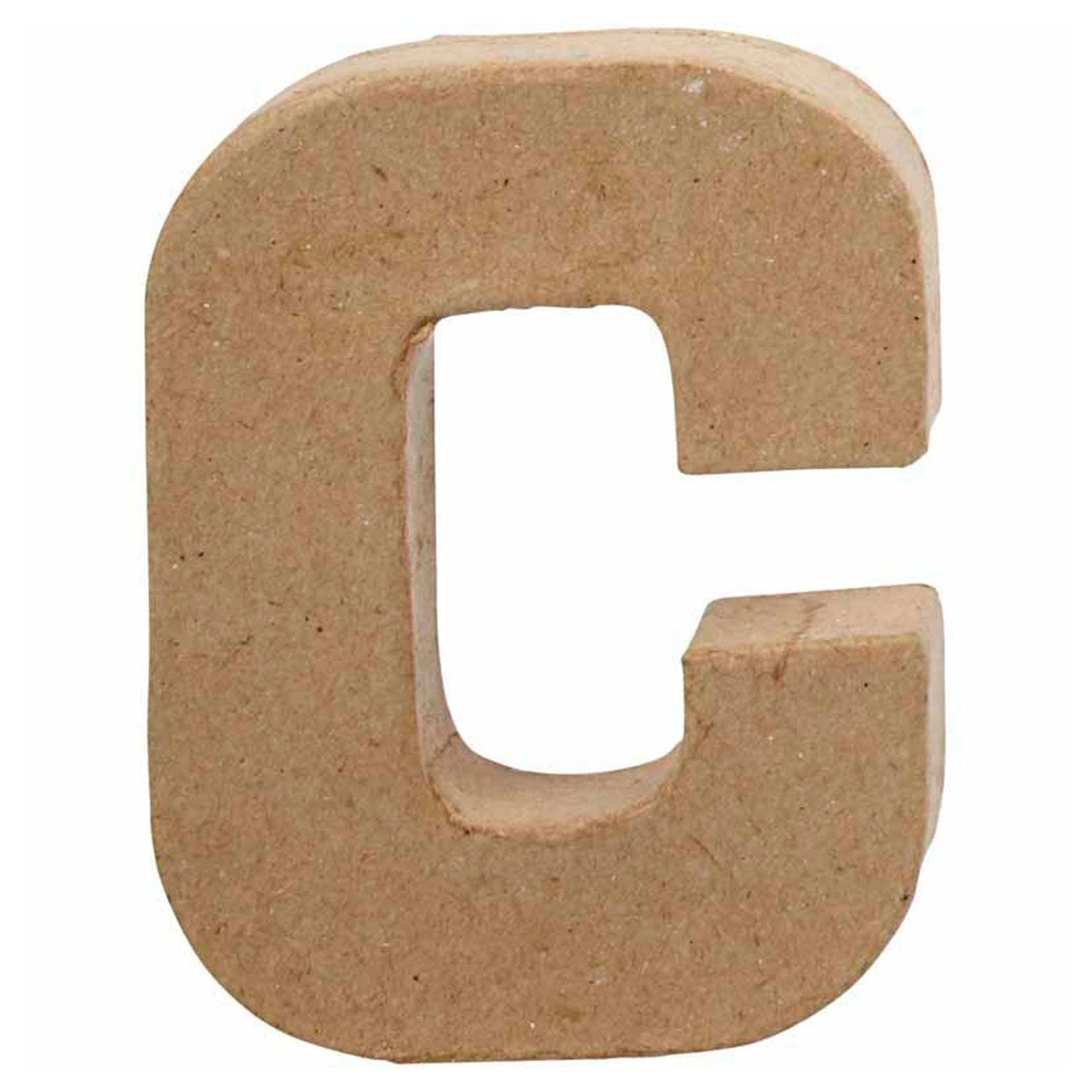 Lettre Papier -Maché - C, 10cm