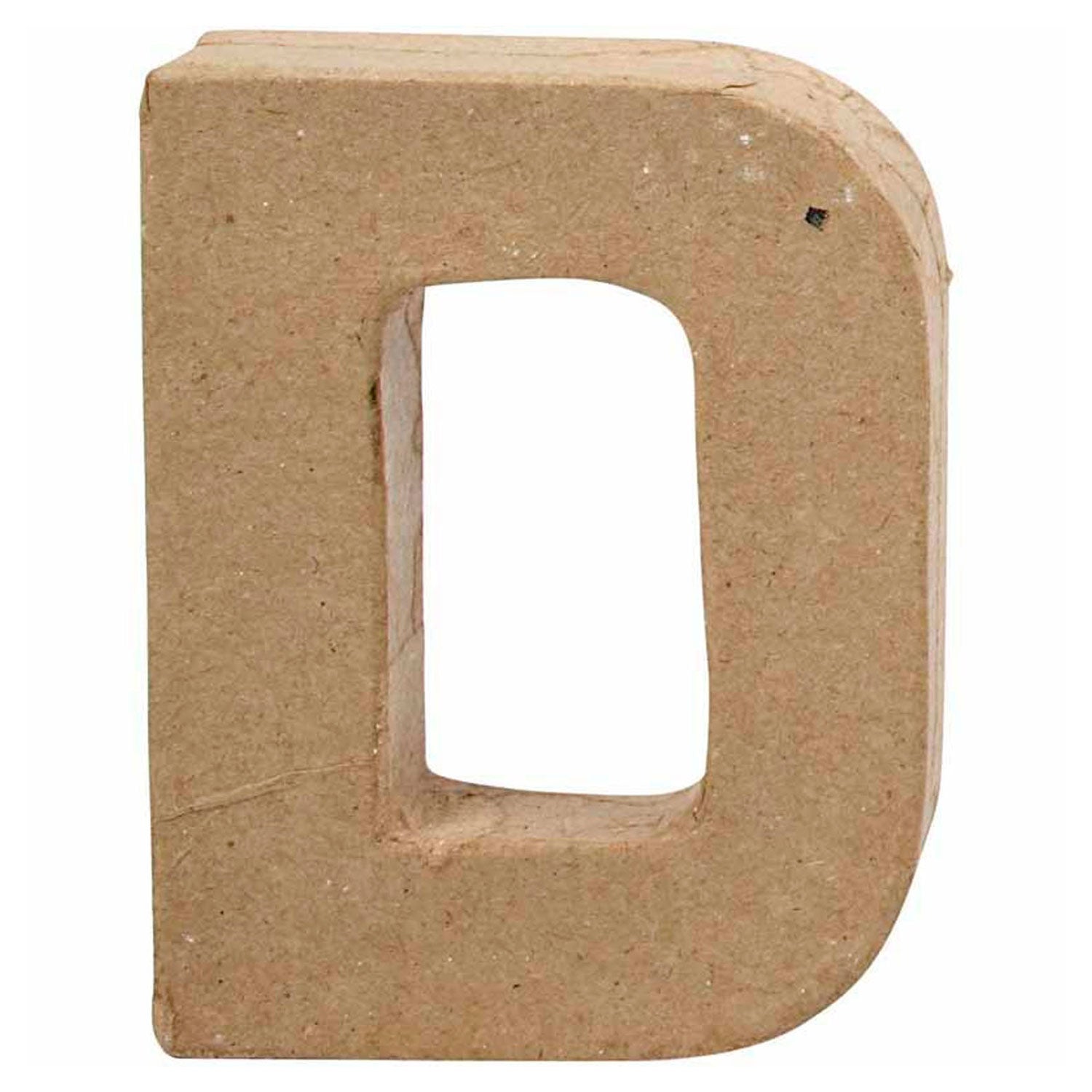 Lettre Papier -maché - D, 10cm