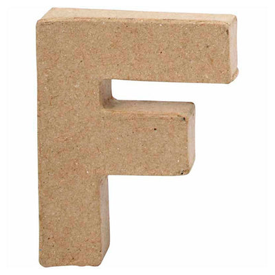 Lettre Papier -maché - F, 10cm
