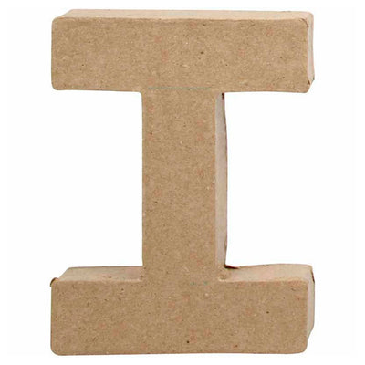 Lettre Papier -Maché - I, 10cm
