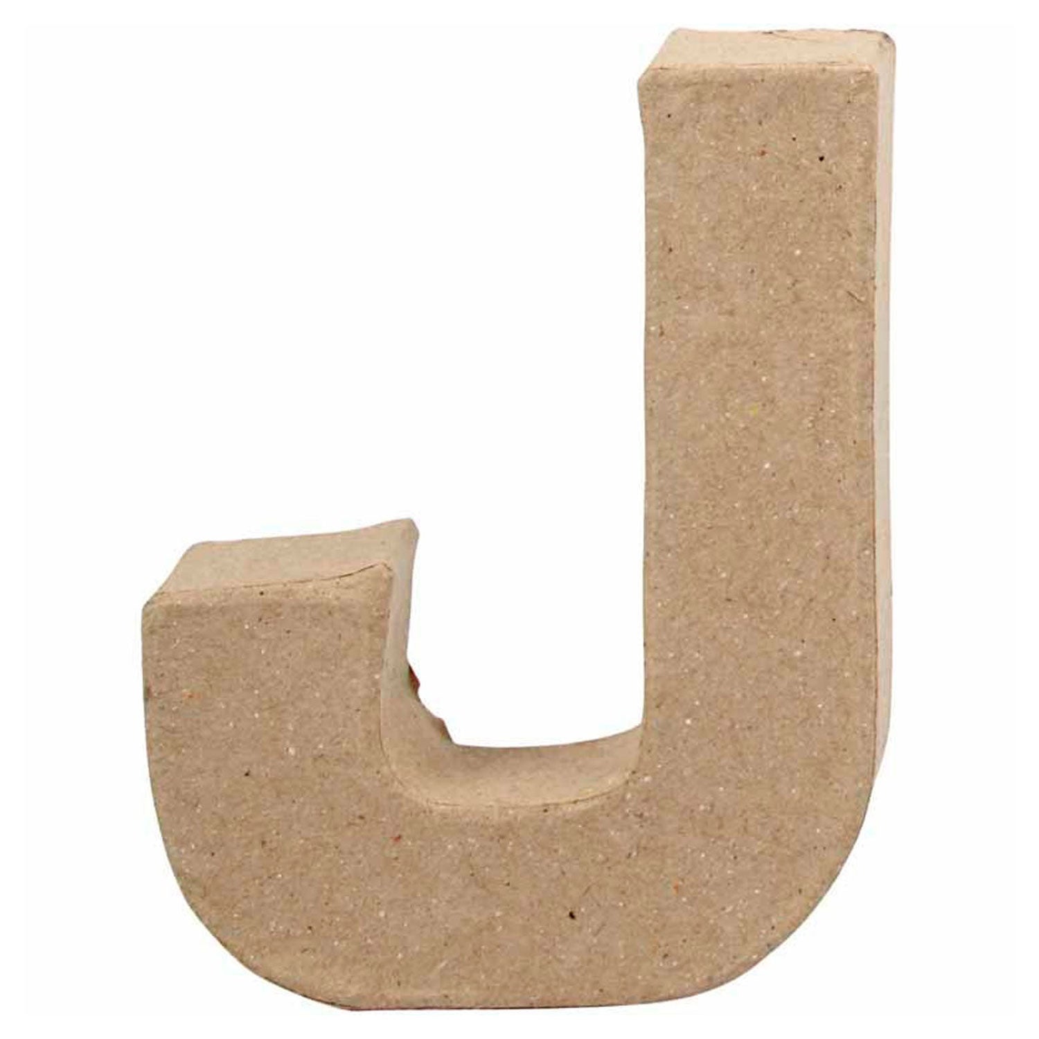 Lettre Papier -maché - J, 10cm