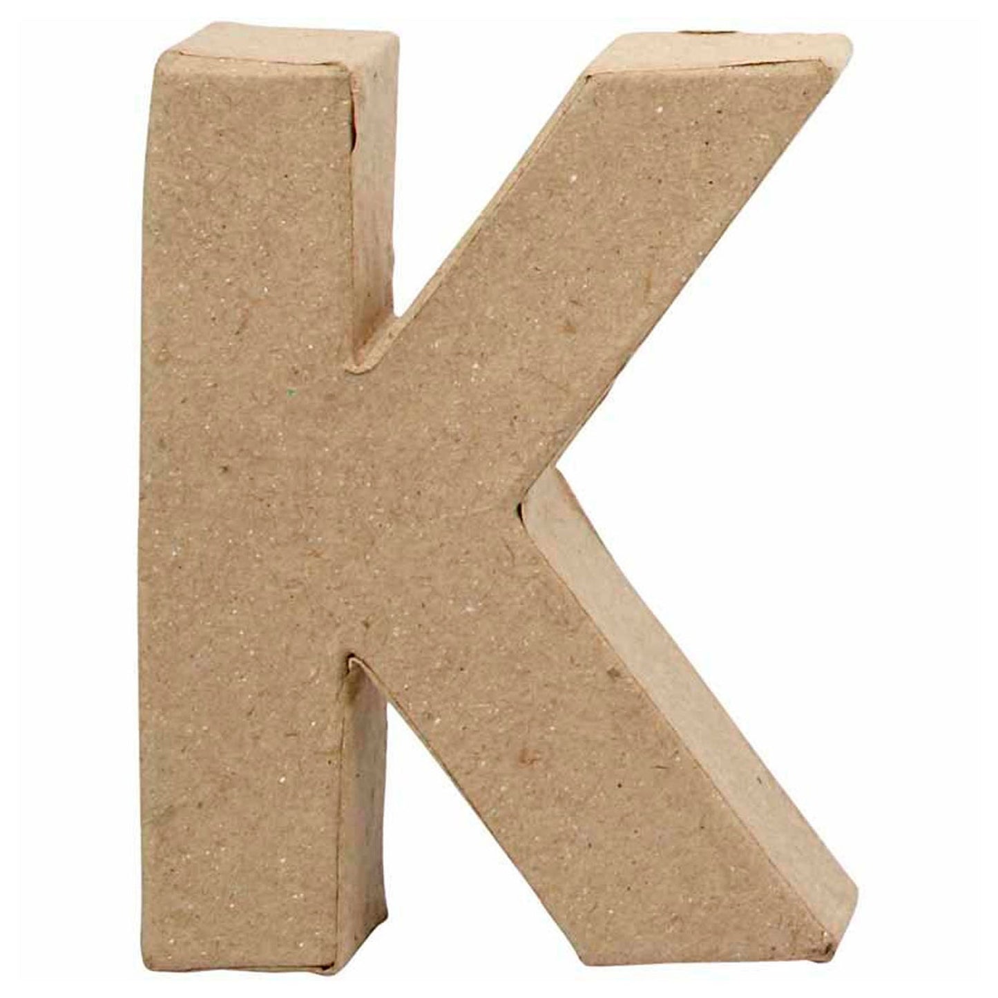 Lettre Papier -maché - K, 10cm