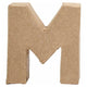Lettre Papier -Maché - M, 10cm
