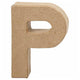 Lettre Papier -maché - P, 10cm