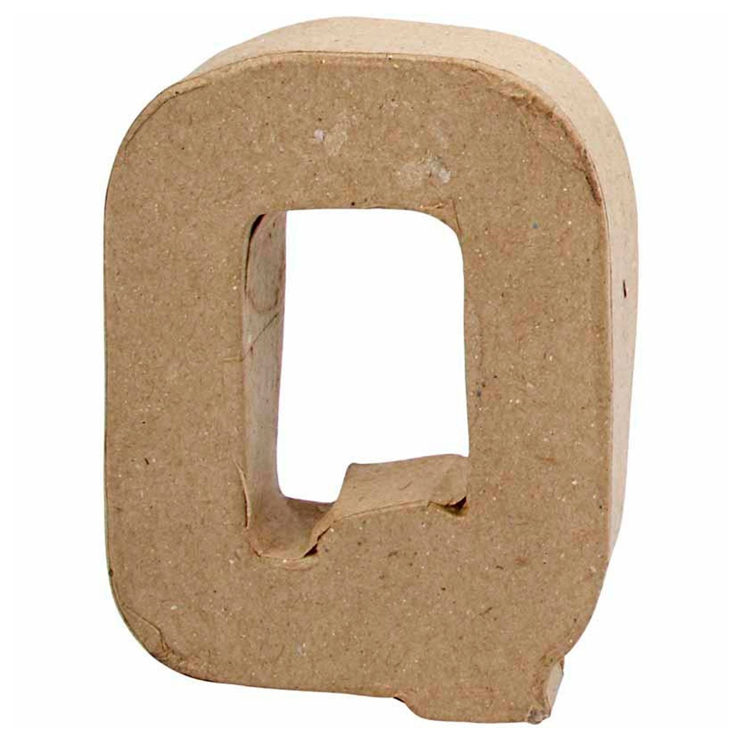 Lettre Papier -maché - Q, 10cm