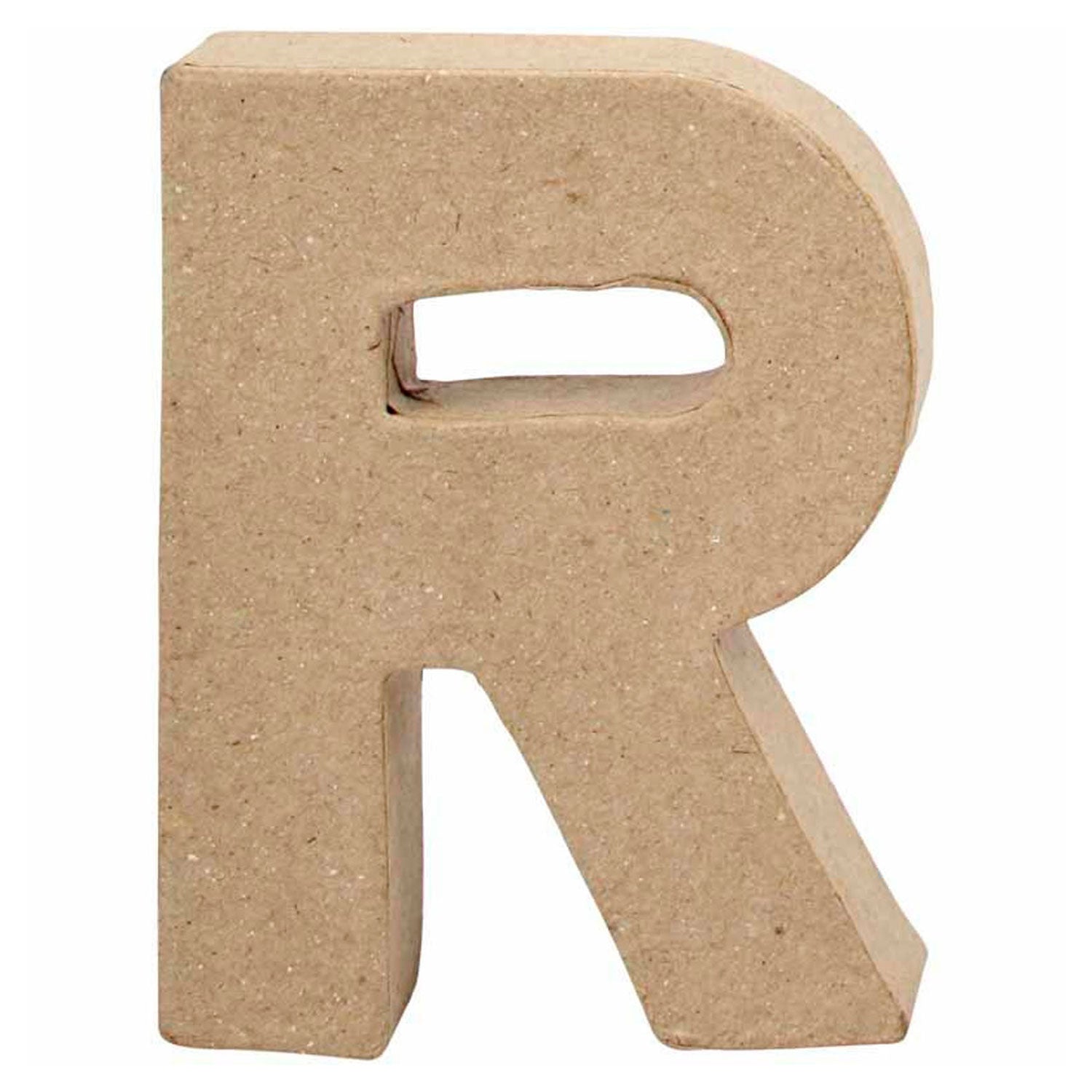 Lettre Papier -maché - R, 10cm