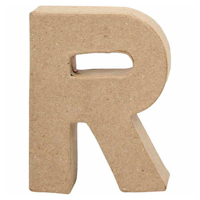 Lettre Papier -maché - R, 10cm