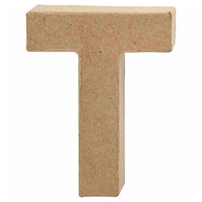Creativ Company Lettre Papier mâché T, 10cm