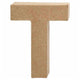 Creativ Company Lettre Papier mâché T, 10cm