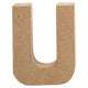 Lettre Papier -maché - U, 10cm