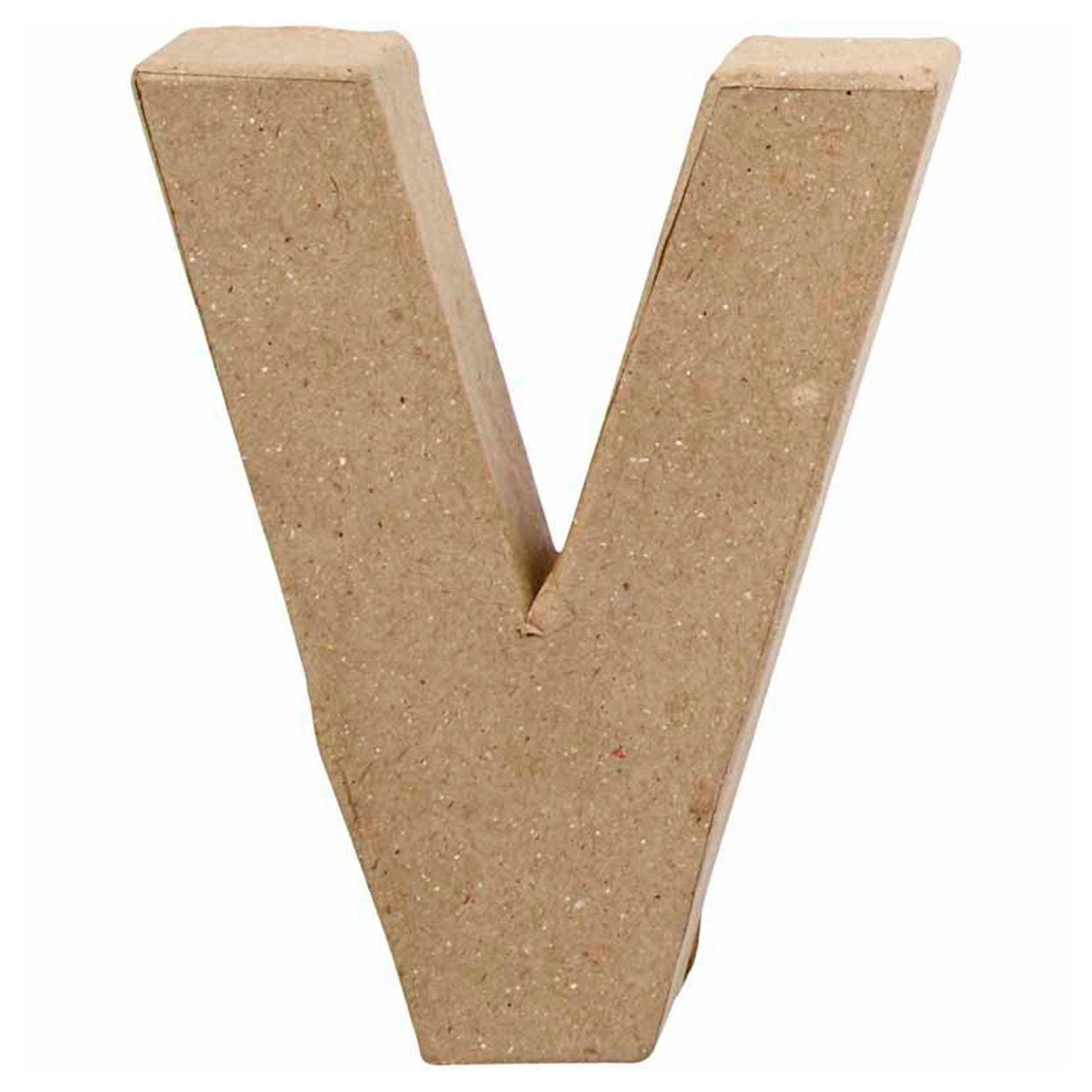 Lettre Papier mâché - V, 10cm