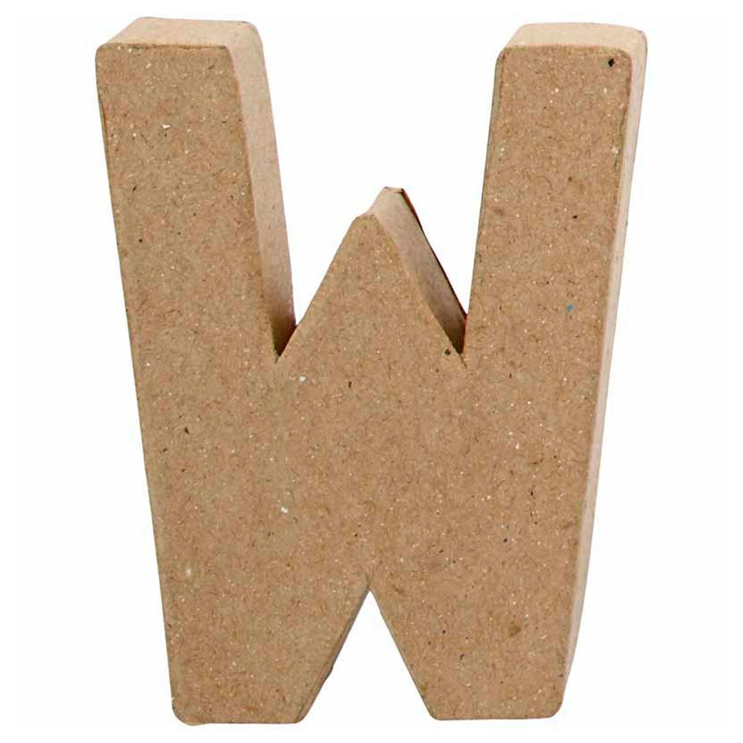Lettre Papier -Maché - W, 10cm