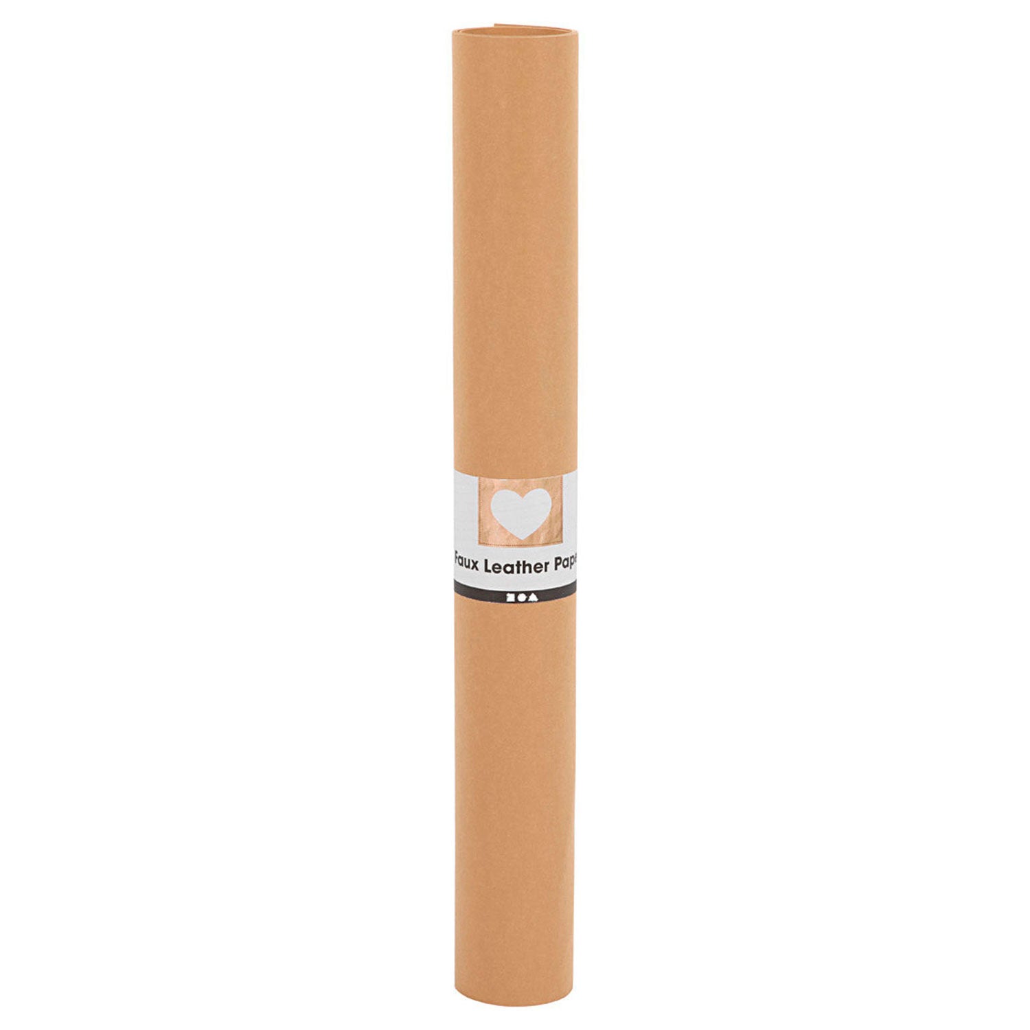 Papier en cuir faux marron clair, 1mtr.
