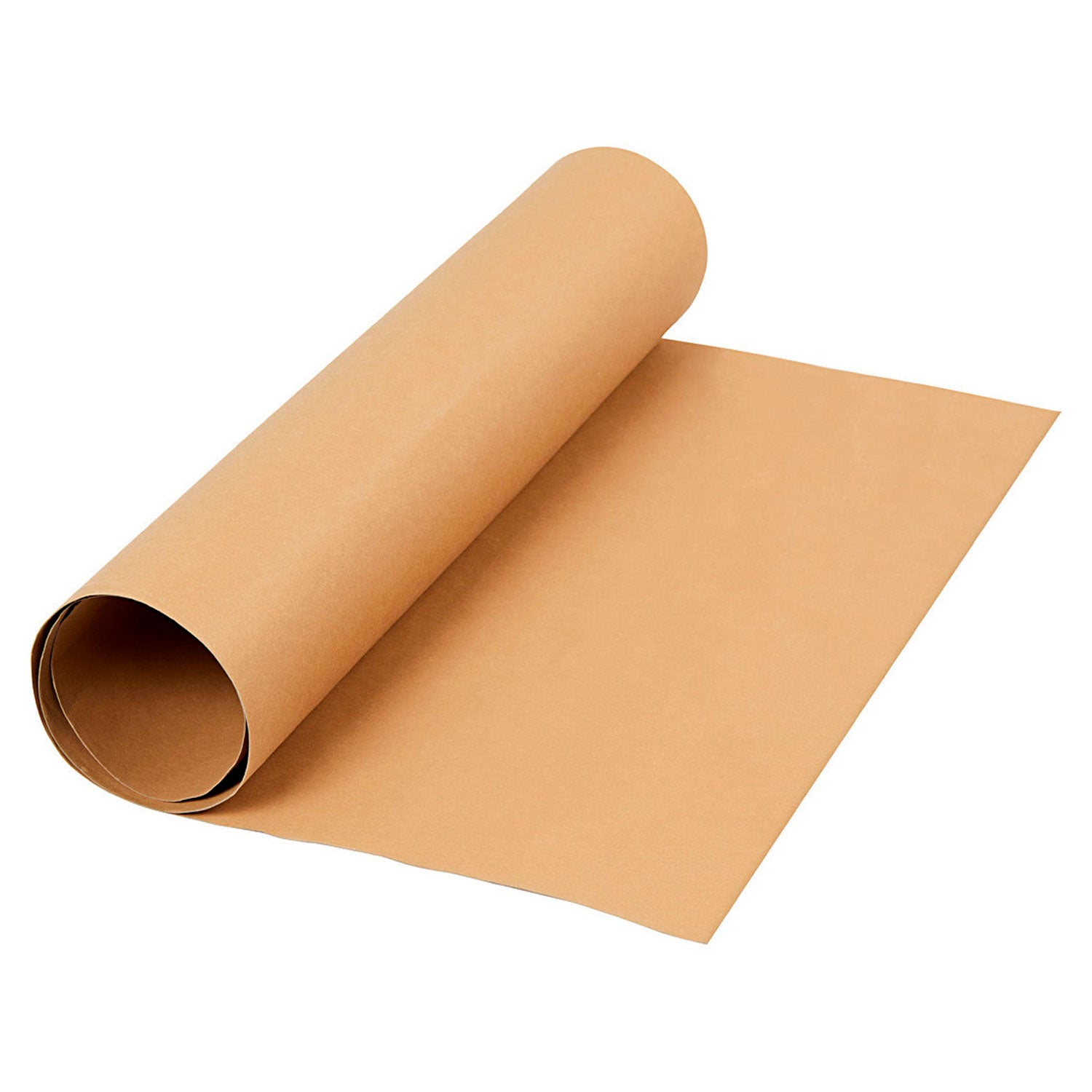 Papier en cuir faux marron clair, 1mtr.