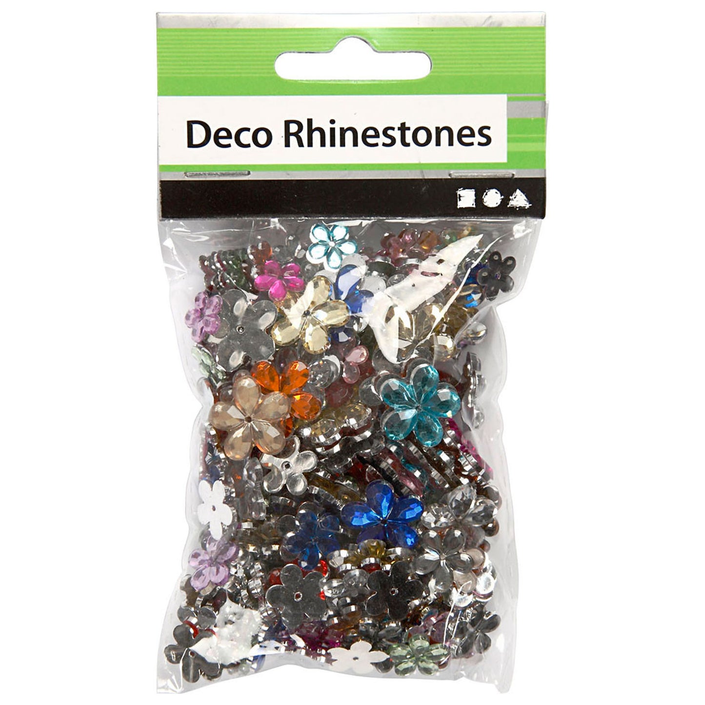 Fleurs en strass, 252pcs.