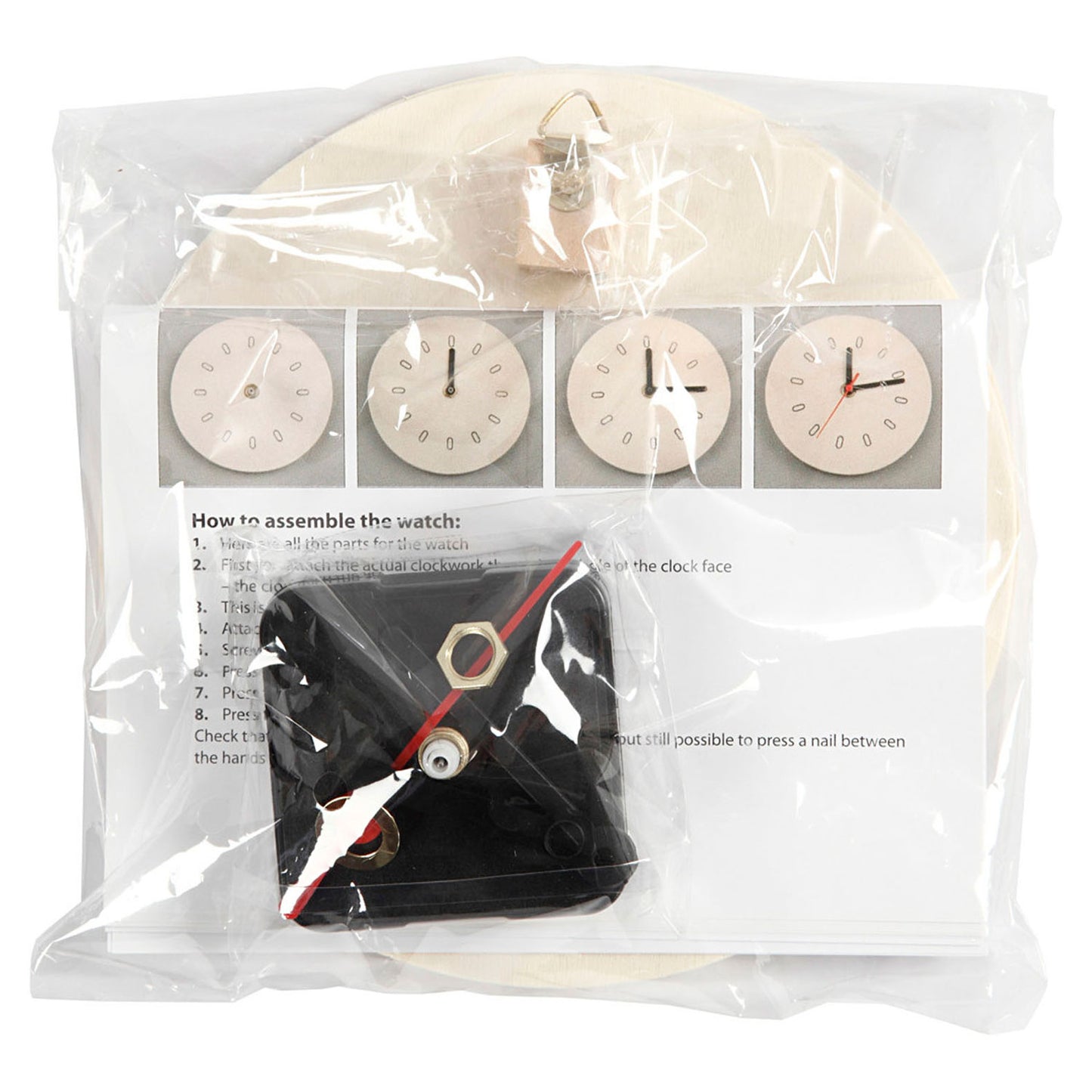 Horloge avec cadre en bois