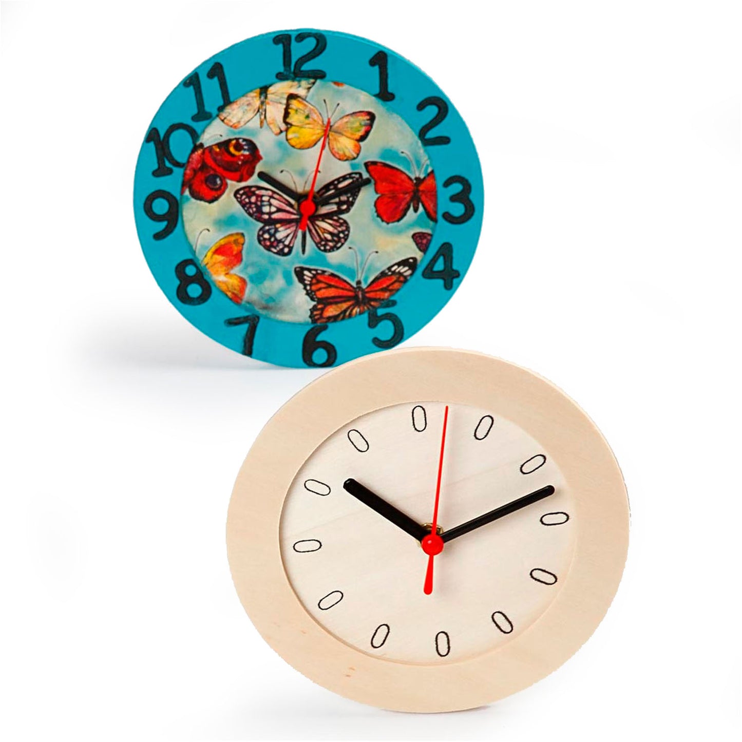 Horloge avec cadre en bois