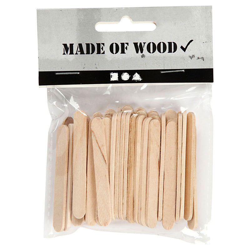 Sticks d'artisanat en bois mini, 50e.