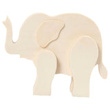 Animal de figure en bois - éléphant - afbeelding 2
